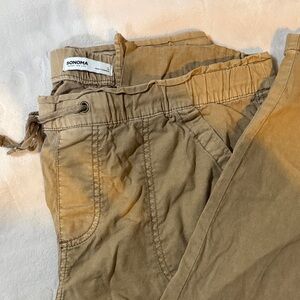 Sonoma Light Brown Relaxed Fit Pants